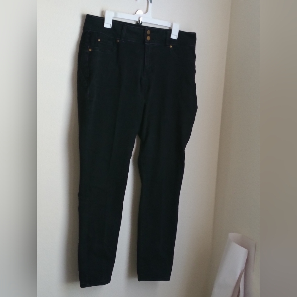 IMAN Jeans Women 14 Black Denim Academia Casual Versatile Y2K Rodeo Cowgirl Date